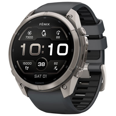 Garmin fēnix 9 Pro 51mm Sapphire AMOLED GPS Multisport Smartwatch - Titanium / Graphite / Black