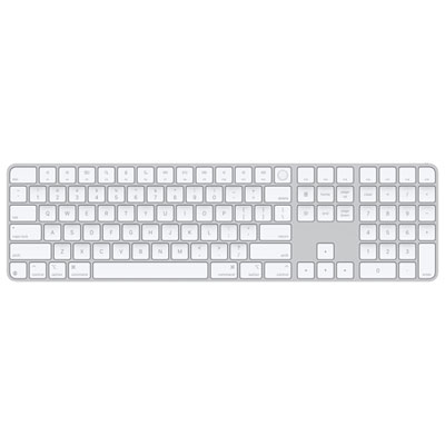 Apple Magic Keyboard with Touch ID & Numeric Keypad - White - English