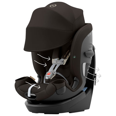 Cybex Callisto G 360 3-in-1 Convertible High-back Booster Car Seat - Chocolate Brown