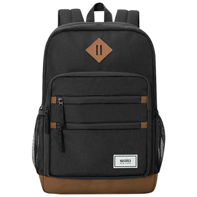 "Solo Refresh Backpack 16"" Laptop Commuter Backpack - Black"