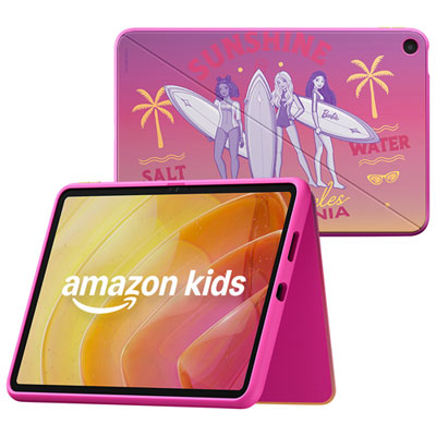 Amazon Kids Tablet 11 (Age 6+) (2026) 11-inch, Wi-Fi, with Case - Sunshine Barbie