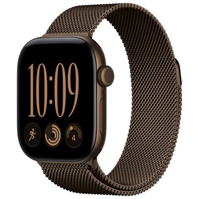Apple Watch Series 12 (GPS) 42mm Dark Bronze Aluminum Case with Dark Bronze Milanese Loop