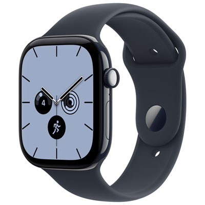 Apple Watch Series 12 (GPS + Cellular) 46mm Night Blue Ceramic Case with Navy Blue Sport Band - Small/Medium