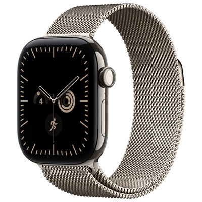 Apple Watch Series 12 (GPS + Cellular) 42mm Natural Titanium Case with Natural Milanese Loop
