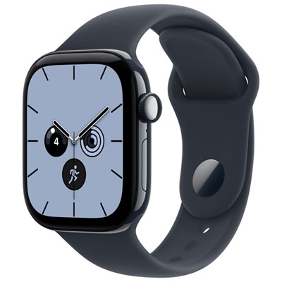Apple Watch Series 12 (GPS + Cellular) 42mm Night Blue Ceramic Case with Navy Blue Sport Band - Small/Medium