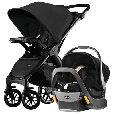 Chicco Bravo TrioTravel System with KeyFit 35 Infant Car Seat - Black