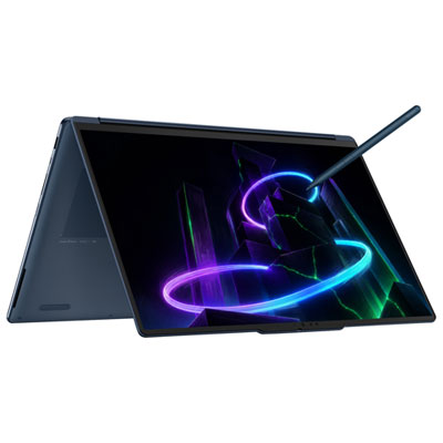 "Lenovo Yoga 9n 16"" 120Hz Touchscreen 2-in-1 Laptop - NVIDIA RTX Spark N1X - 32GB LPDDR5x RAM - 1TB SSD - Windows 11 - English - Cosmic Blue"