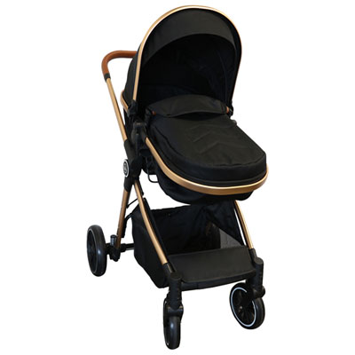 Bily Convertible Stroller - Black & Gold