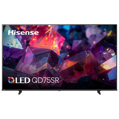 "Hisense 75"" QD75SR 4K UHD HDR Dolby Atmos Hi-QLED Roku Smart TV (75QD75SR) - 2026 - Great for Movies & Sports"
