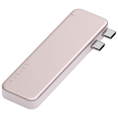 Satechi 6-Port USB-C Hub with 4K HDMI and 45W Pass-Through Charging (ST-HUSNP) - Blush