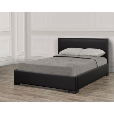 Image of Five Brothers Upholstered Aydin Platform Bed - Queen - Black