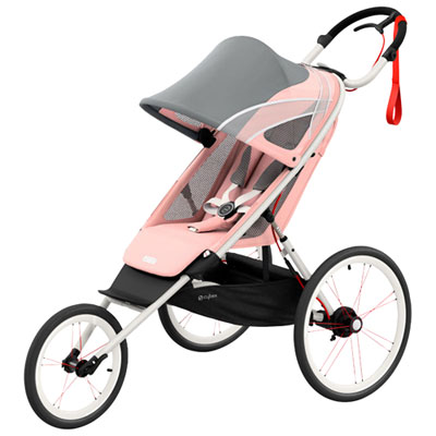 Image of Cybex Avi Jogging Lightweight Stroller - Cream Orange/Silver Pink