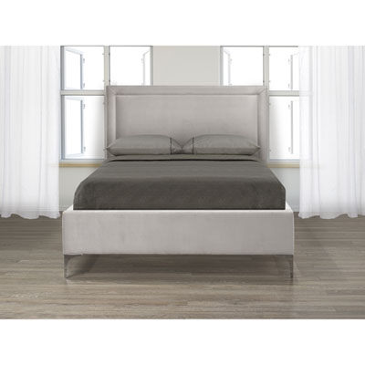 Image of Five Brothers Upholstery Caspian Bed - Queen - Grey
