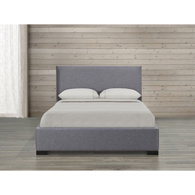Image of Five Brothers Upholstery Soren Bed - Queen - Grey