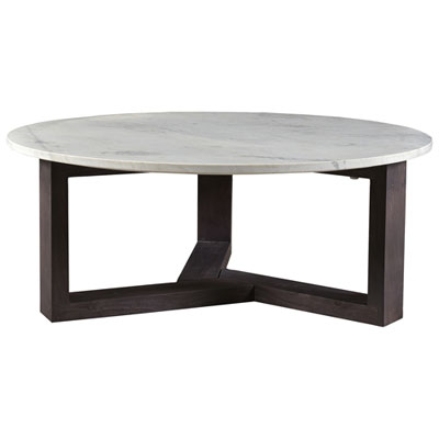 Image of Jinxx Transitional Round Coffee Table - Grey