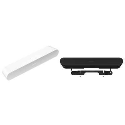 Image of Sonos Ray Sound Bar with Mount - White