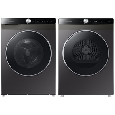 Image of Samsung 2.9 Cu. Ft. HE Front Load Steam Washer & 4.0 Cu. Ft. Compact Electric Dryer - Inox