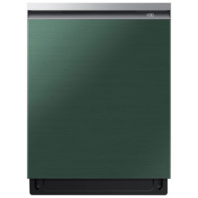 Image of Samsung 24   42dB Built-In Dishwasher with BESPOKE Dishwasher Door Panel - Emerald Green