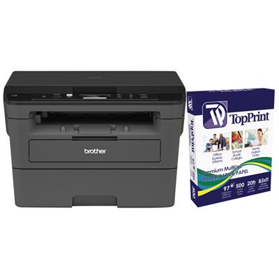 Image of Brother Monochrome Wireless All-in-One Laser Printer (HLL2390DW) with 500-Sheet Multi-Purpose Paper