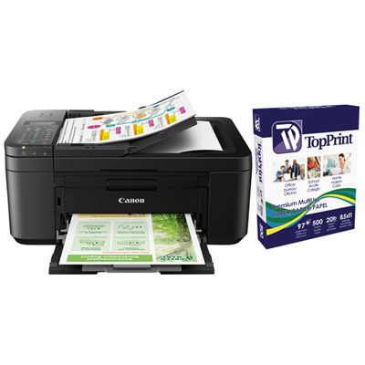 Canon PIXMA TR4720 Wireless All-In-One Inkjet Printer with 500-Sheet Multi-Purpose Paper