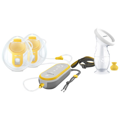Image of Medela Freestyle Hands-Free Double Electric Breast Pump with Breast Milk Collector