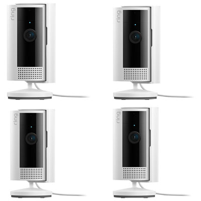 Image of Ring Indoor Cam WiFi 1080p HD IP Camera (2nd Gen) - 4 Pack - White