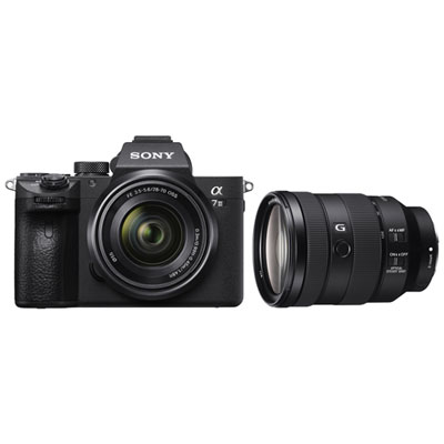 Appareil Photo De Blogueur Vidéo Sans Miroir Plein Format Alpha A7 Iii De Sony Avec Objectifs Oss 28-70 Mm Et 24-105 Mm