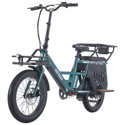 Gotrax B05 Cargo Electric City Bike with Cargo Racks, Footboards & Headlight (500W) - Green