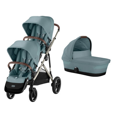 Cybex Gazelle S 2 Convertible Stroller & Gazelle S Cot - Sky Blue