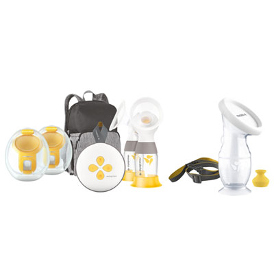 Image of Medela Double Electric Breast Pump with Breast Shields, Hands-free Collection Cups & Breast Milk Collector
