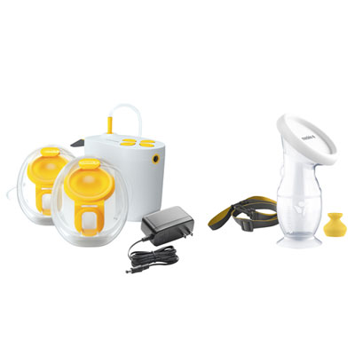 Image of Medela Electric Breast Pump with Breast Shields, Hands-free Collection Cups & Breast Milk Collector