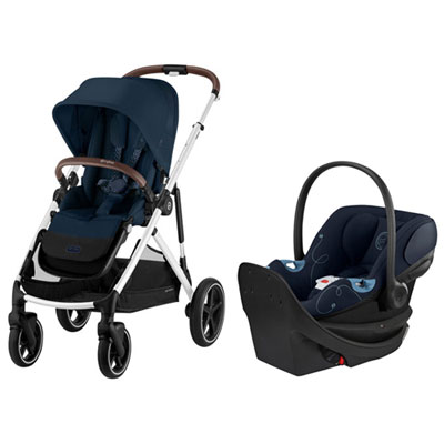 Cybex Gazelle S 2 Convertible Stroller & Aton G Swivel Infant Car Seat - Ocean Blue