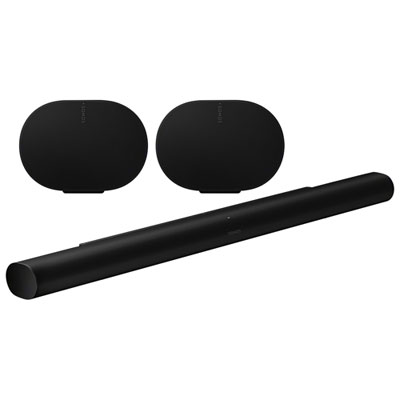 Barre De Son Arc Ultra Avec Haut-Parleurs Multipièces Sans Fil Era 300 De Sonos - Paire - Noir