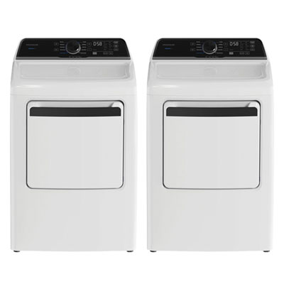 Frigidaire 5.1 Cu. Ft. High Efficiency Top Load Washer & 7.0 Cu. Ft. Electric Dryer - White