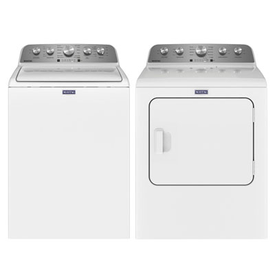 Maytag 5.2 Cu. Ft. High Efficiency Top Load Washer & 7.0 Cu. Ft. Electric Dryer - White