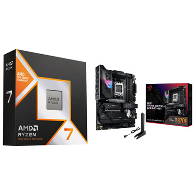 AMD Ryzen 7 9800X3D 8-Core 5.2GHz Processor with ASUS ROG Strix