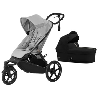 Cybex AVI Spin Jogging Stroller with Avi Spin Cot S Cot - Moon Black
