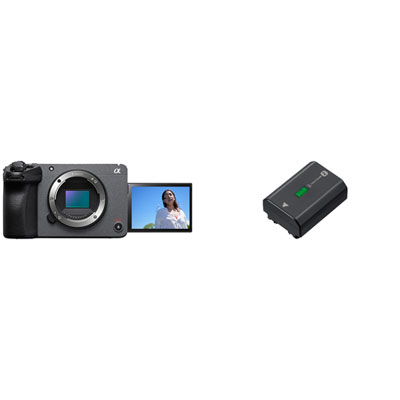 Sony Cinema Line FX30 Mirrorless Camera (Body Only) with Lithium-Ion Rechargeable Camera Battery