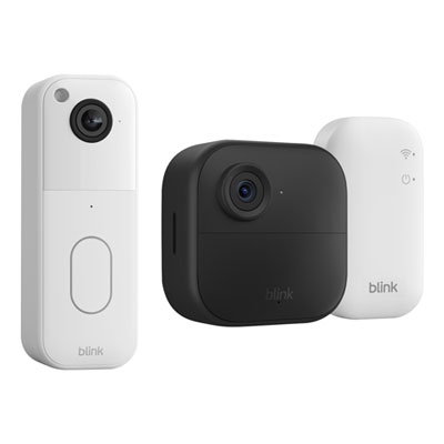 Sonnette Vidéo Wi-Fi 1440P Et Caméra De Surveillance Ip Sans Fil Hd Intégrale 1080P Outdoor 4 (1 Unité)