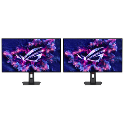 Moniteurs De Jeu Delo Uhd 4K Gàg Freesync G-Sync De 31,5 Po Rog Strix D'asus - Paire