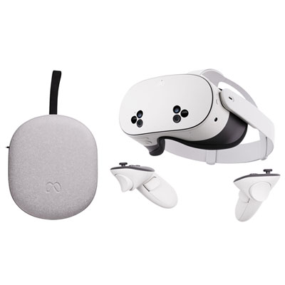 Meta Quest 3S 256GB VR Headset & Compact Carrying Case for Quest 3/3S