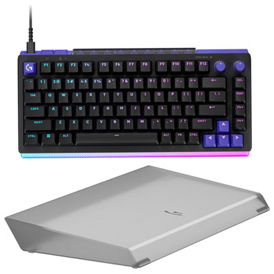 Clavier De Jeu 75 % Mécanique Analogique Tmr Rétroéclairé Dual Swap G512 X 75 De Logitech G Avec Barre Lumineuse - Repose-Poignets Avec Amplification D'éclairage - Anglais