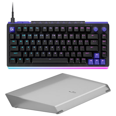 Clavier De Jeu 75 % Mécanique Analogique Tmr Rétroéclairé Dual Swap G512 X 75 De Logitech G Avec Barre Lumineuse - Repose-Poignets Avec Amplification D'éclairage - Anglais