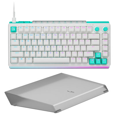 Clavier De Jeu 75 % Mécanique Analogique Tmr Rétroéclairé Dual Swap G512 X 75 De Logitech G Avec Barre Lumineuse - Repose-Poignets Avec Amplification D'éclairage - Anglais