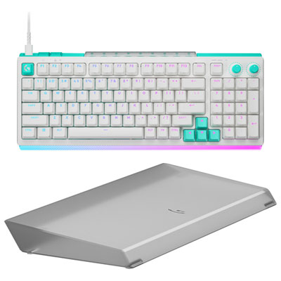 Clavier De Jeu Mécanique Analogique Tmr Pleine Grandeur Rétroéclairé Dual Swap G512 X 98 De Logitech G Avec Barre Lumineuse - Repose-Poignets Avec Amplification D'éclairage - Anglais