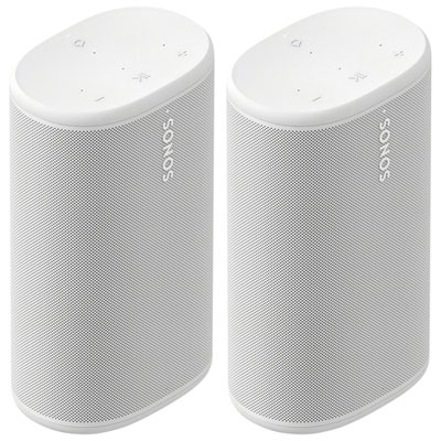 Haut-Parleur Sans Fil Bluetooth Étanche Play De Sonos -Paire - Blanc