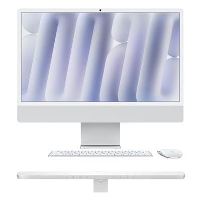 "Apple iMac 24"" (Fall 2024) (Apple M4 Chip /10-Core GPU /16GB RAM /256GB SSD) & BenQ iScreenBar Monitor Light Bar - En"
