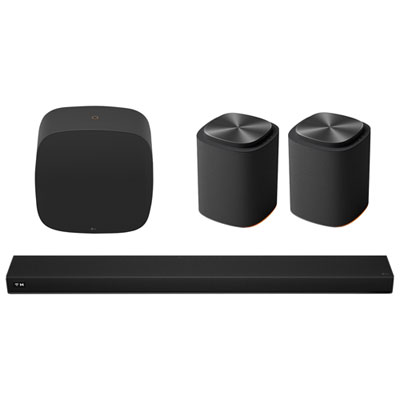LG Sound Suite H7 500-Watt 9.1.5 Channel Sound Bar & W7 8" 220-Watt Subwoofer & M5 50-Watt Wireless Multi-Room Speaker (Pair)