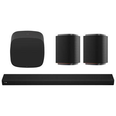 LG Sound Suite H7 500-Watt 9.1.5 Channel Sound Bar & W7 8" 220-Watt Subwoofer & M7 60-Watt Wireless Multi-Room Speaker (Pair)