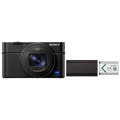 Sony Cyber-shot RX100 VII Content Creator Vlogger 20.1MP 8x Optical Zoom Digital Camera with Handy Travel Charger Kit